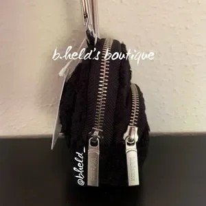 lululemon Nano Clip-On Backpack *Fleece in Black & Silver OS Brand New NWT lululemon athletica | Bags | Lululemon Nano Clipon Backpack  main image 2